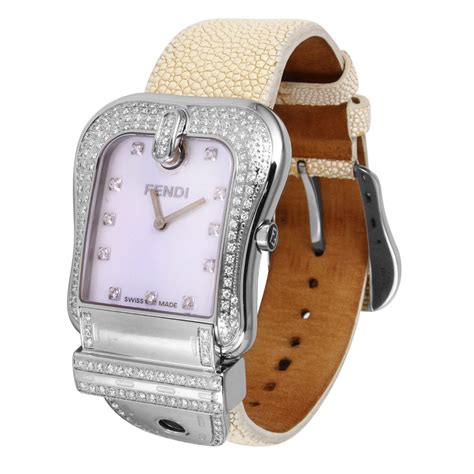 fendi stainless steel buckle watch|fendi women's watch.